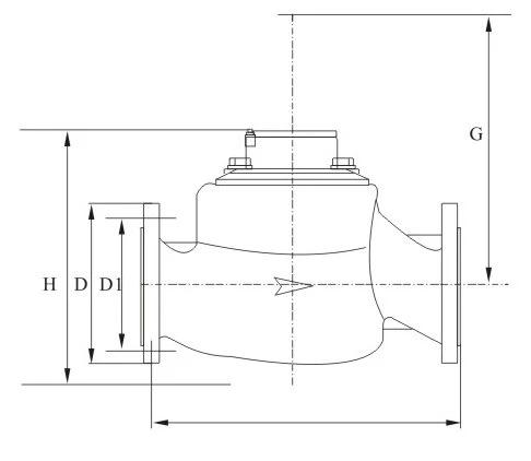 Copper Can Vertical Woltman Dry Type Cold Water Meter Class C/R160/R200
